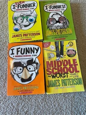 James Patterson I Funny & Middle School Scholastic Illustrated Paperback Lot